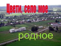 Презентация Цвети, село мое родное