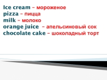 Презентация урока во 2 классе моя любимая еда (6а)