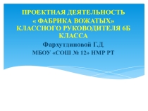 Презентация на конкурс Самый классный классный проектная деятельность