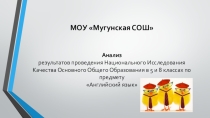 Презентация Анализ НИКО по английскому языку 2016
