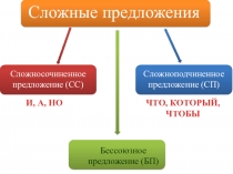 Презентация по русскому языку на тему Сложные предложения
