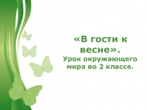 Презентация в гости к весне.