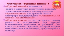 Презентация по окружающему миру на тему Красная книга (3 класс)