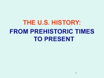 Презентация по страноведению на тему The USA history. Lecture.