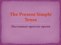 'Present simple tense'