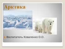 ПРЕЗЕНТАЦИЯ по окружающему миру тема Арктика