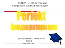 Презентация по немецкому языку (Perfekt)