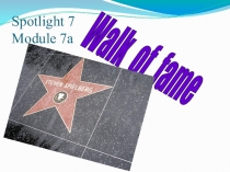 Презентация по английскому языку на теме Walk of fame