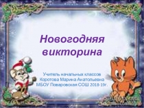 Новогодняя викторина (3 класс)