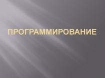 Презентация по информатике на тему Программирование
