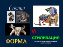 Презентация по архитектуре природы Собаки. Форма. Стилизация (7 класс)