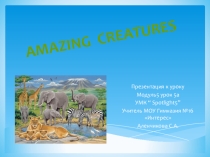 Презентация к уроку: Amazing creatures