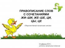 Презентация по русскому языку Правописание слов с сочетаниями жи-ши, же-ше, ци, цы, це