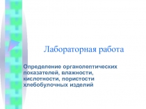 Презентация Определение органолептических показателей, влажности, кислотности, пористости хлебобулочных изделий