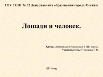 Лошади и человек