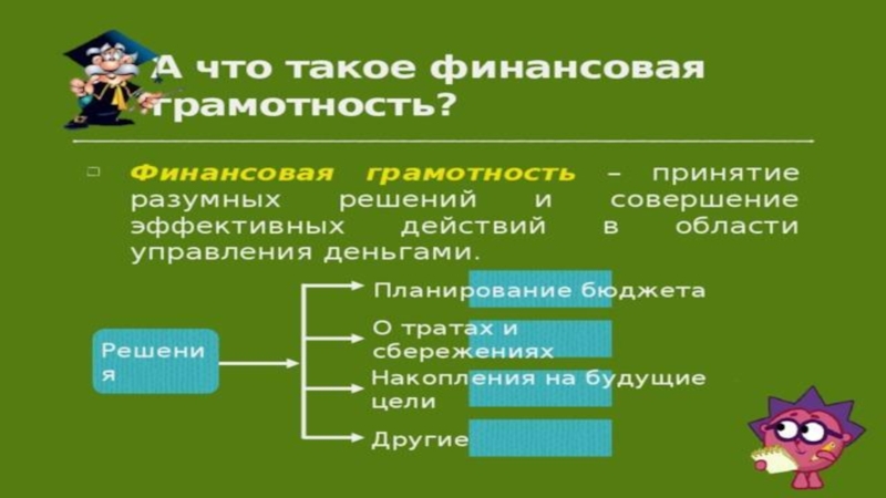 Урок- презентация Финансовая грамотность