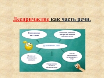 Деепричастие как часть речи