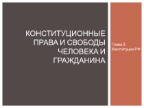 Урок по дисциплине Право на тему: Конституционные права и обязанности граждан.