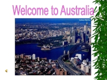 Welcome to Australia