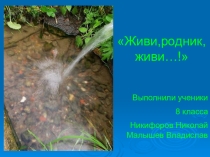 Презентация проекта Живи родник, Конкурс Летопись добрых дел по сохранению природы.