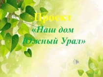 Презентация проект. Мой дом Южный Урал