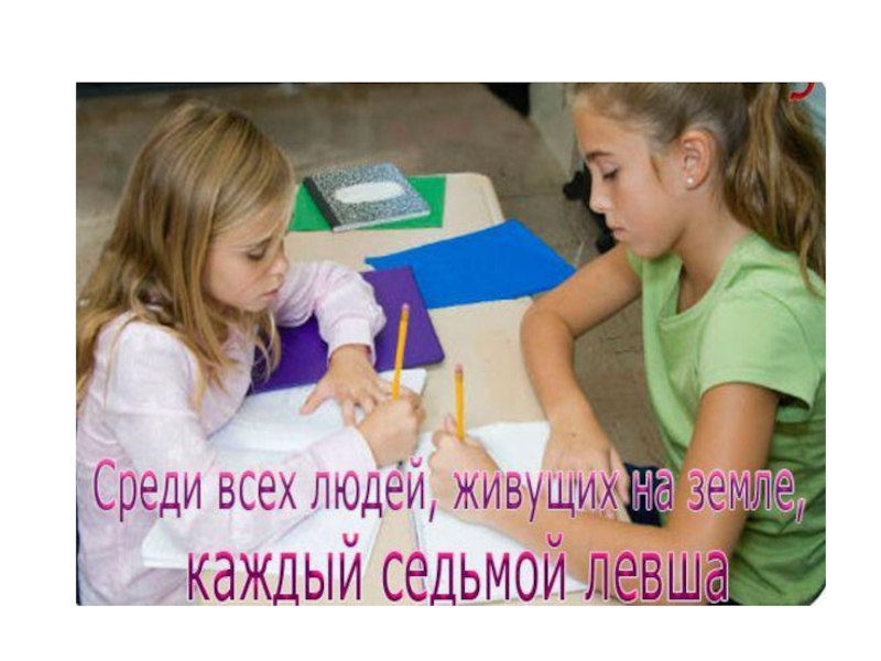Презентация Я левша (6 класс)
