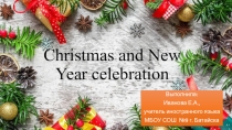 Christmas and New Year celebration