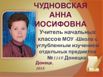 Презентация Описание опыта работы учителя