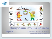 Презентация учащегося Зимующие птицы нашего края