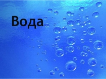 Презентация по биологии на тему Вода