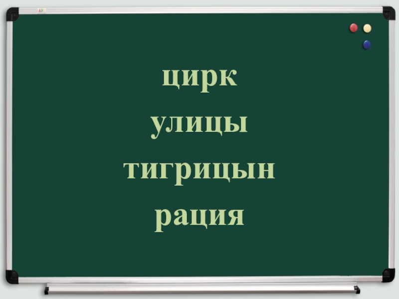 Правописание И-Ы после Ц цирк улицытигрицынрация цирк улицытигрицынрация