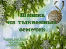 Шишка из тыквенных семечек. Технология