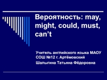 Презентация по английскому языку на тему Modals