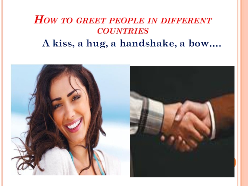 The importance of greeting How to greet people in different countries How to greet people in different countries