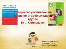 Предметно развивающая среда в 1 младшей группе