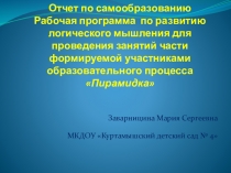 Рабочая программа по развитию логического мышления