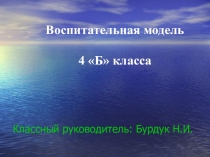 Презентация Воспитательная модель класса