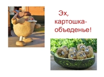 Эх, картошка -объеденье.Тот не знает наслажденья, кто картошки не едал