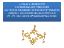 Социальное партнерство в дополнительном образовании как условие повышения эффективности управления качеством образования в рамках реализации ФЗ Об образовании в Российской Федерации