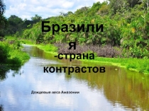Презентация по географии Бразилия