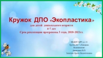 Кружок дополнительного образования Экопластика. Отчет за год. Презентация.