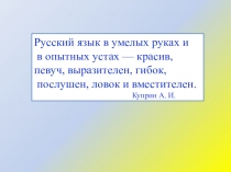 Презентация по русскому языку занимательная грамматика