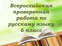 Перезентация - тренинг ВПР по русскому языку 6 класс