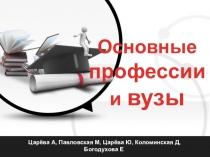 Презентация для открытого урока по профориентации на тему Основные профессии и вузы