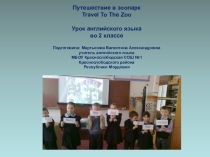 Презентация к уроку английского языка Travel To The Zoo