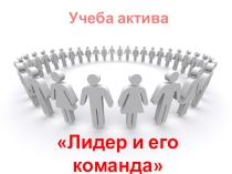 Презентация Лидер и его качествадля занятия школы актива детских общественных организаций Лидер и его команда