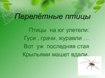 Презентация к уроку окружающего мира Птицы( 2 класс)