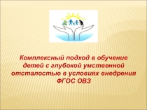 Презентация Комплексный подход в обучении детей с ОВЗ