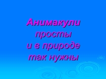 Презентация по теме Простейшие