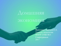 Презентация по технологии 8 класс по теме Домашняя экономика. Я и наша семья. 1 занятие.